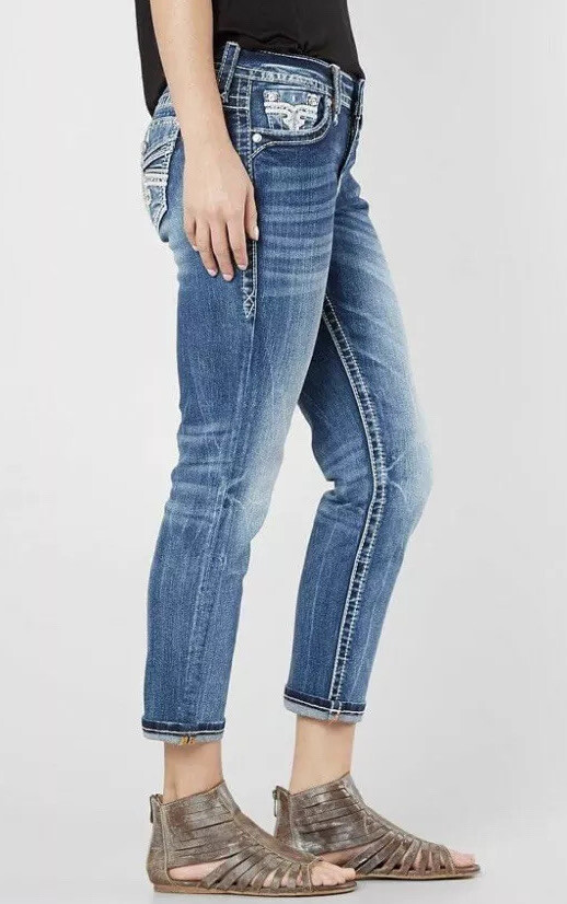 Джинсы Rock Revival Lam Easy Crop 